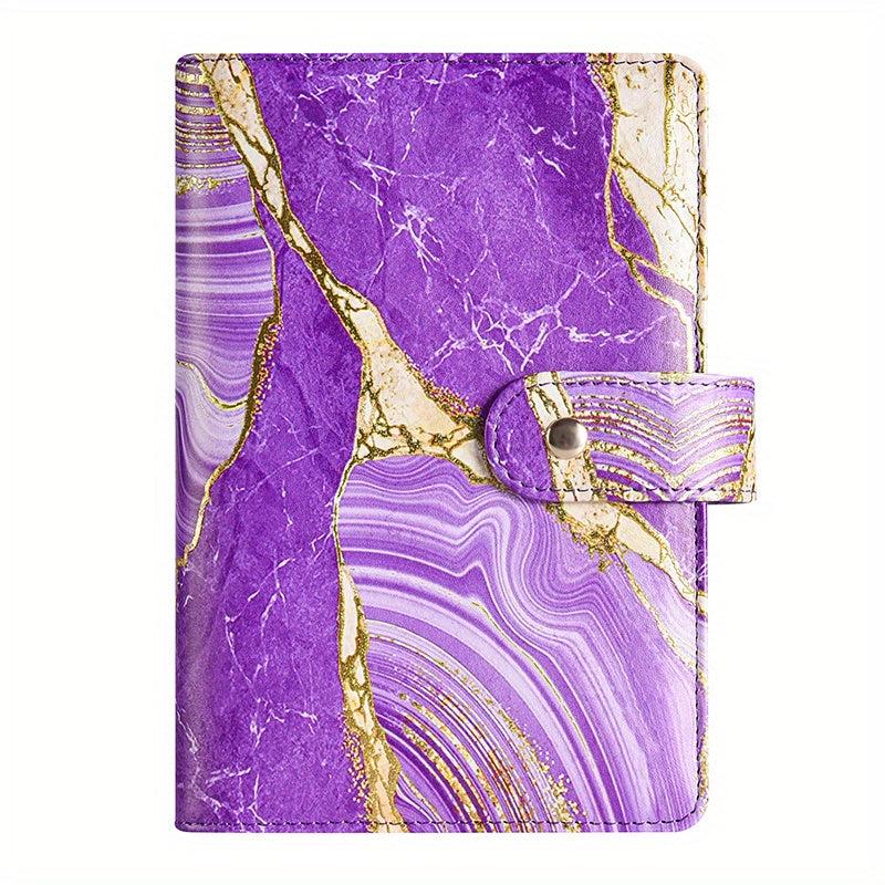 Golden Buckle Loose leaf Hand Account Book With Marble Pattern