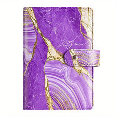 Golden Buckle Loose leaf Hand Account Book With Marble Pattern