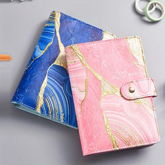 Golden Buckle Loose leaf Hand Account Book With Marble Pattern