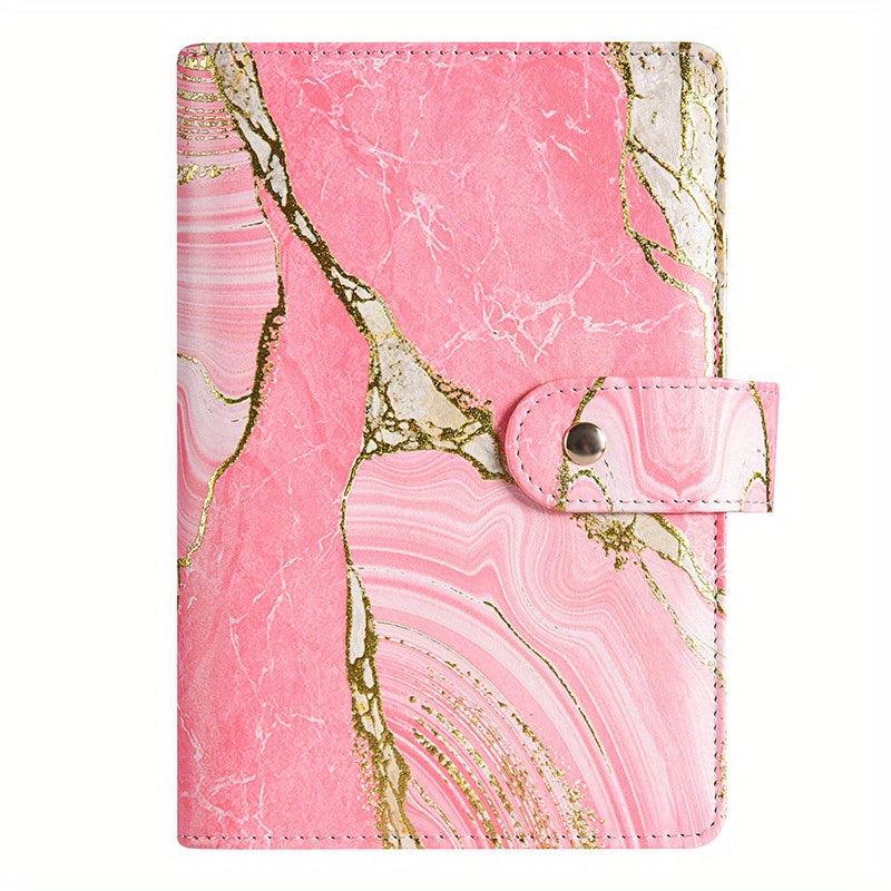 Golden Buckle Loose leaf Hand Account Book With Marble Pattern