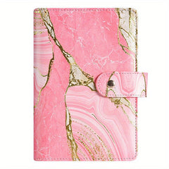 Golden Buckle Loose leaf Hand Account Book With Marble Pattern