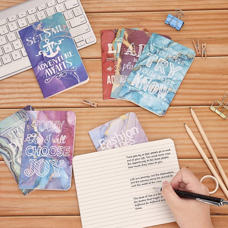 28 Mini Notebooks Inspirational Journals Bulk 32 Pages A6 Lined Notepads