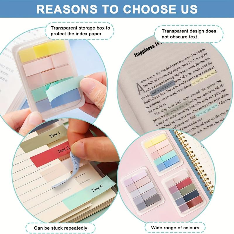 1pc Mixed Sticky Index Tab Writeable for Page Marking Classify File