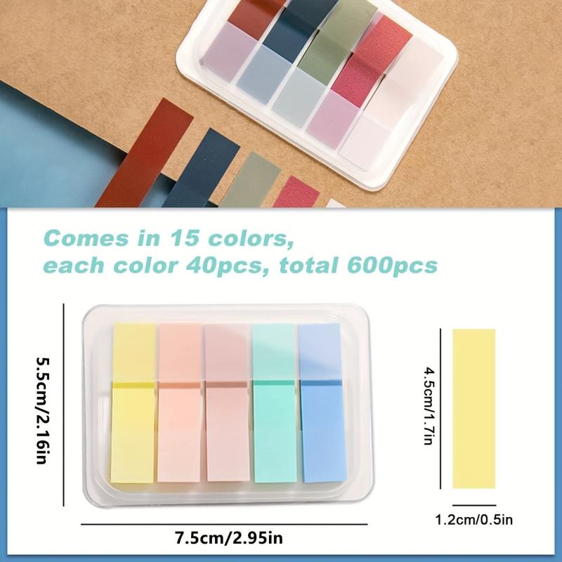 1pc Mixed Sticky Index Tab Writeable for Page Marking Classify File