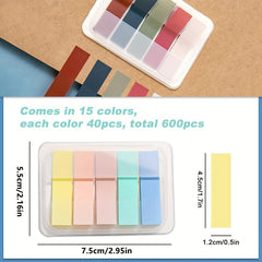 1pc Mixed Sticky Index Tab Writeable for Page Marking Classify File