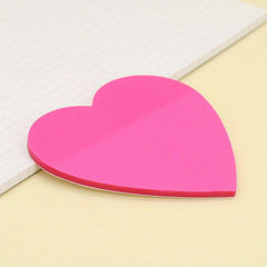 Heart Shaped Sticky Notes 50-Count Self-Adhesive for School and Office Use