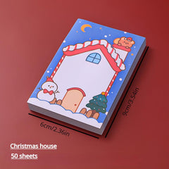 Christmas Sticky Notes Set Portable Notepad Office Stickers