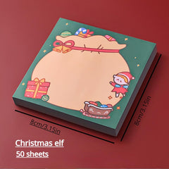 Christmas Sticky Notes Set Portable Notepad Office Stickers