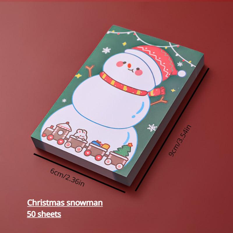Christmas Sticky Notes Set Portable Notepad Office Stickers