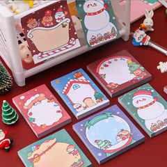 Christmas Sticky Notes Set Portable Notepad Office Stickers