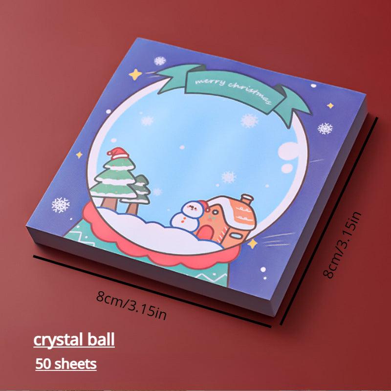 Christmas Sticky Notes Set Portable Notepad Office Stickers