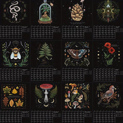 Dark Forest Wall Calendar 2023, 12 Month Nature Photography, 12 x 12 inches
