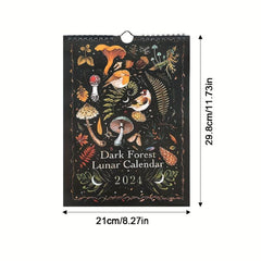 Dark Forest Wall Calendar 2023, 12 Month Nature Photography, 12 x 12 inches