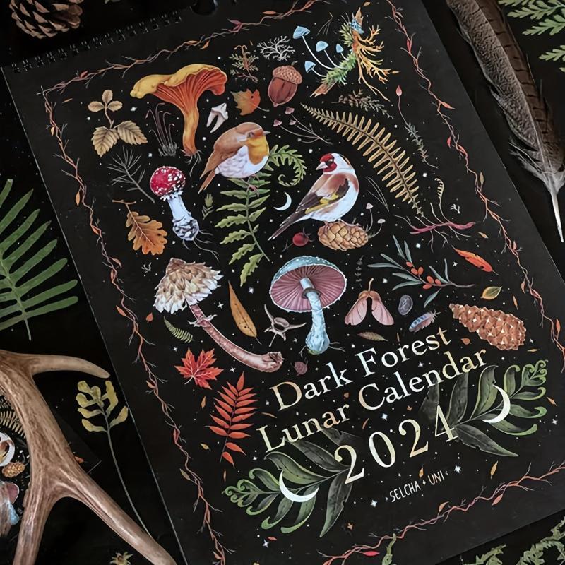 Dark Forest Wall Calendar 2023, 12 Month Nature Photography, 12 x 12 inches
