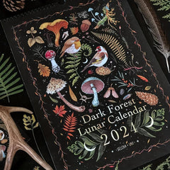 Dark Forest Wall Calendar 2023, 12 Month Nature Photography, 12 x 12 inches