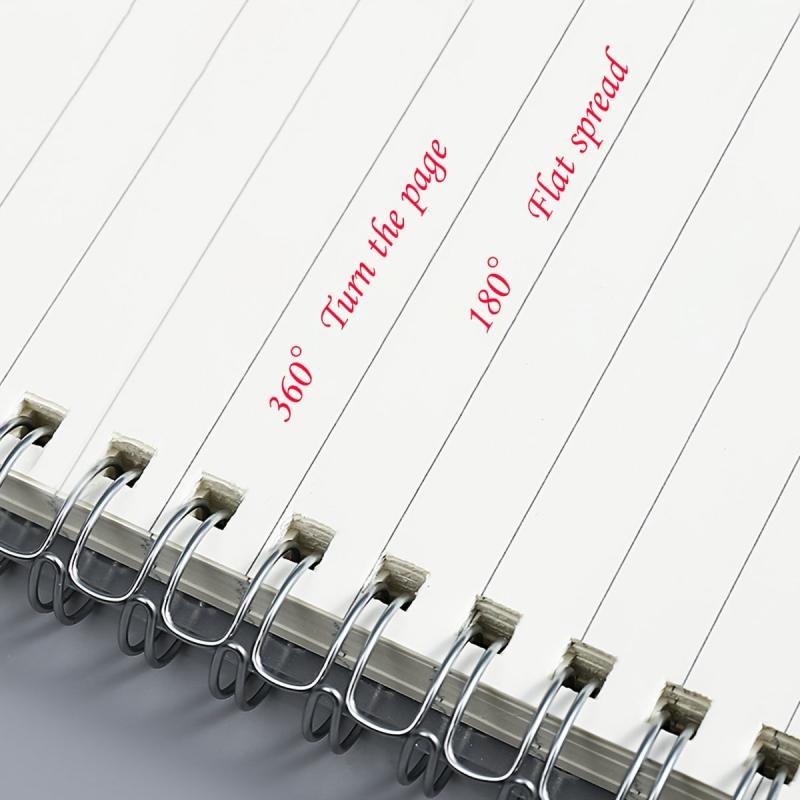 PP Thickened Rollover Coil Book A4/A6 Blank Paper Notebook 80 Sheets