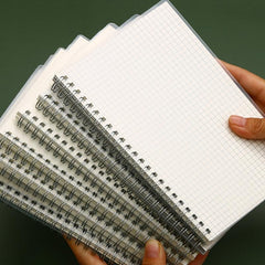 PP Thickened Rollover Coil Book A4/A6 Blank Paper Notebook 80 Sheets