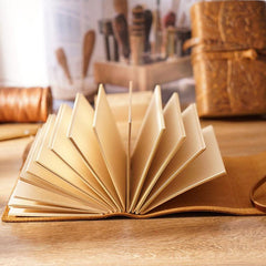 Leather Journal Book 400 Pages for Sketching & Writing