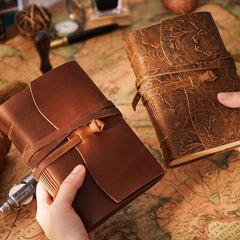 Leather Journal Book 400 Pages for Sketching & Writing