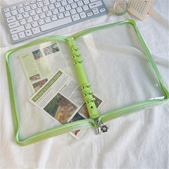 Zipper Binder Postcard Collection Book for School Stationery