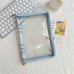 Zipper Binder Postcard Collection Book for School Stationery