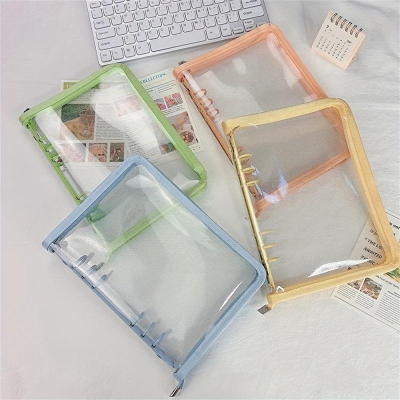 Zipper Binder Postcard Collection Book for School Stationery