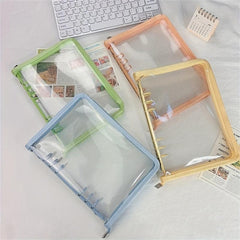 Zipper Binder Postcard Collection Book for School Stationery
