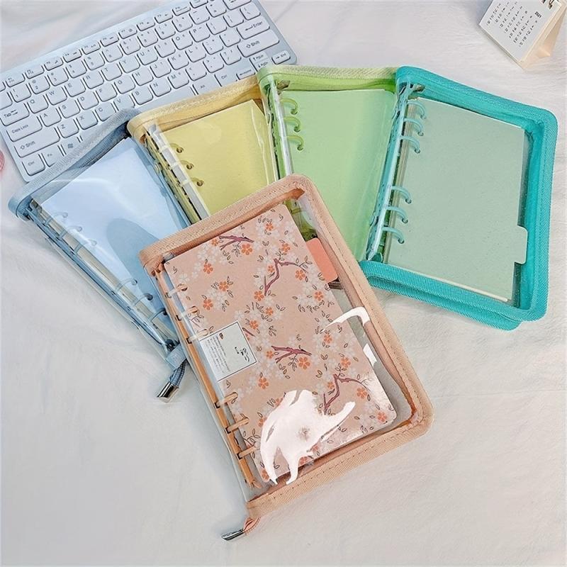 Zipper Binder Postcard Collection Book for School Stationery