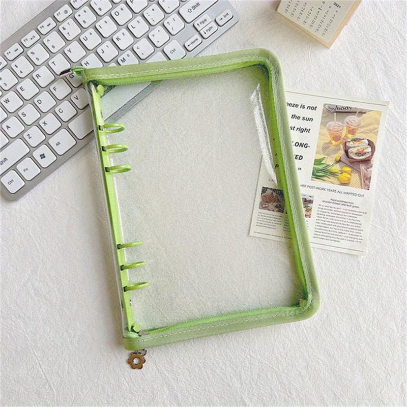 Zipper Binder Postcard Collection Book for School Stationery