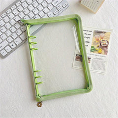 Zipper Binder Postcard Collection Book for School Stationery