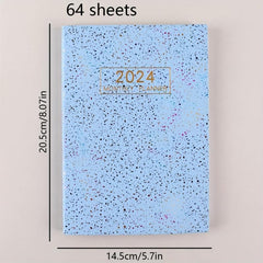 A5 English Weekly Planner with Starlight Design for Time Management