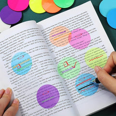 40pcs Colorful Round Transparent Adhesive Labels Sticky Notes