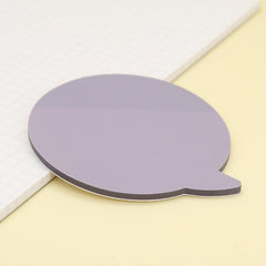 50 Pages Cartoon Sticky Notes, Various Shapes Colored PET Message In