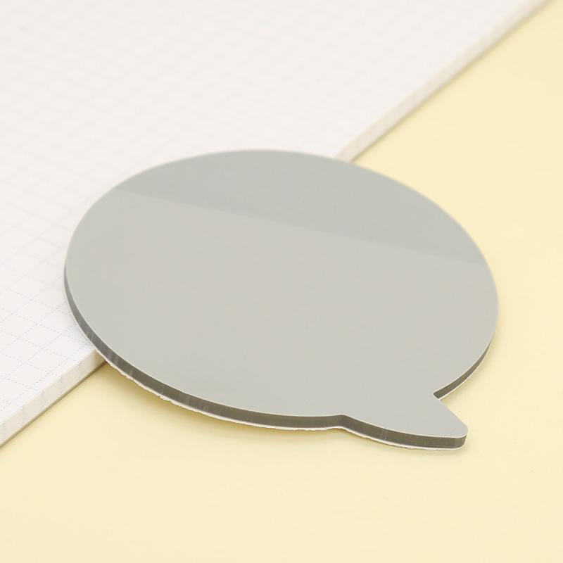 50 Pages Cartoon Sticky Notes, Various Shapes Colored PET Message In