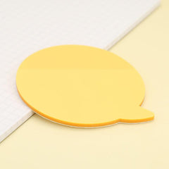 50 Pages Cartoon Sticky Notes, Various Shapes Colored PET Message In