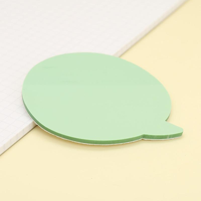50 Pages Cartoon Sticky Notes, Various Shapes Colored PET Message In