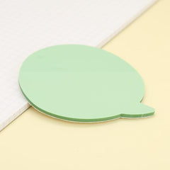 50 Pages Cartoon Sticky Notes, Various Shapes Colored PET Message In