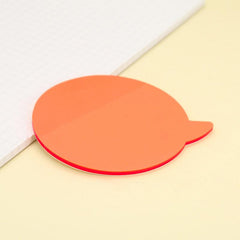 50 Pages Cartoon Sticky Notes, Various Shapes Colored PET Message In