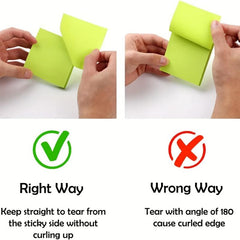 4 Colors Sticky Notes Index Labels 20 x 100 for Office School Memos