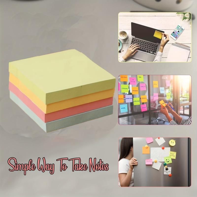 4 Colors Sticky Notes Index Labels 20 x 100 for Office School Memos