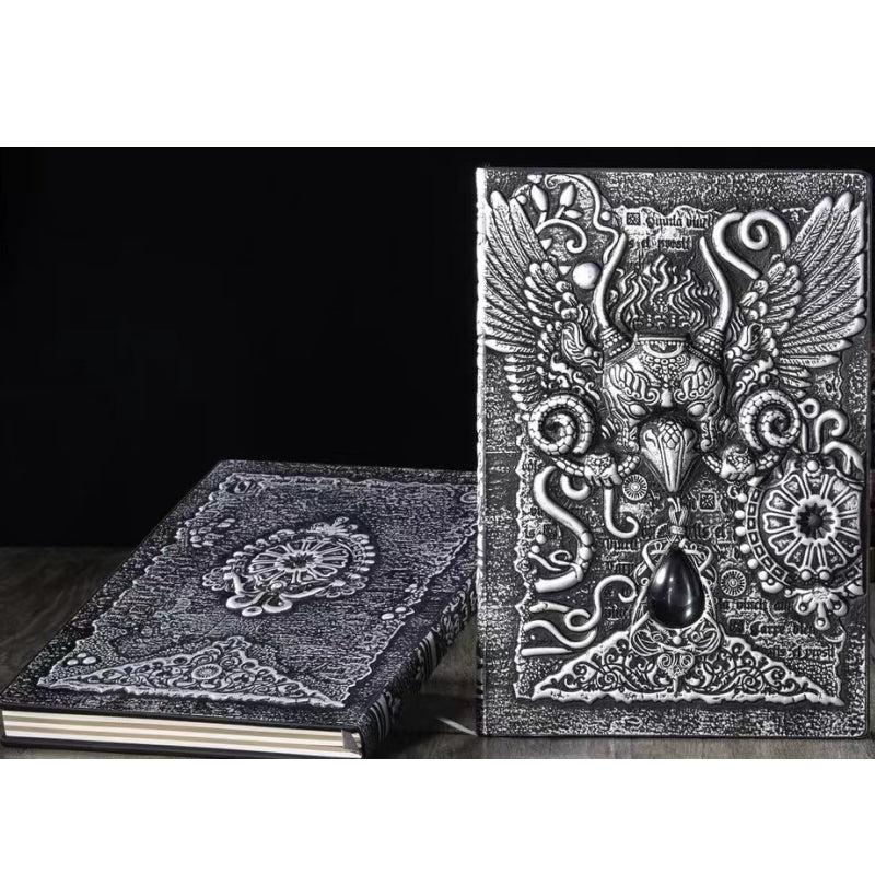 1pc Retro Strange Bird Flying Bird A5 Embossed Journal Notepad