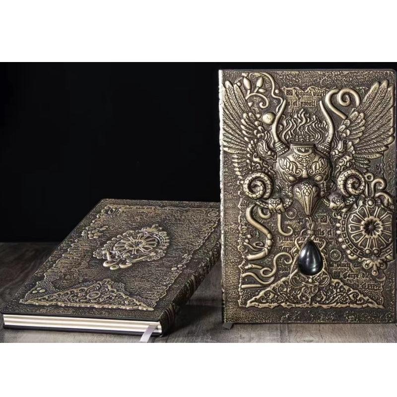 1pc Retro Strange Bird Flying Bird A5 Embossed Journal Notepad