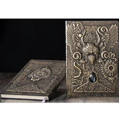 1pc Retro Strange Bird Flying Bird A5 Embossed Journal Notepad