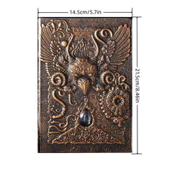 1pc Retro Strange Bird Flying Bird A5 Embossed Journal Notepad