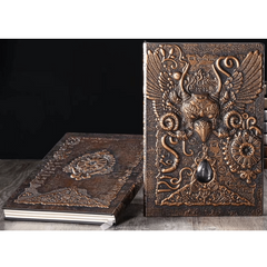 1pc Retro Strange Bird Flying Bird A5 Embossed Journal Notepad