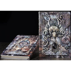 1pc Retro Strange Bird Flying Bird A5 Embossed Journal Notepad