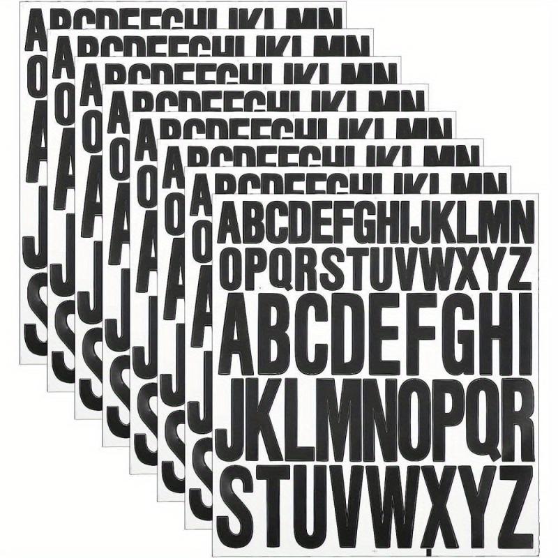 Large Adhesive Scrapbook Letters - Waterproof Vinyl Alphabet Stickers