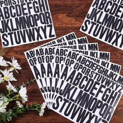 Large Adhesive Scrapbook Letters - Waterproof Vinyl Alphabet Stickers