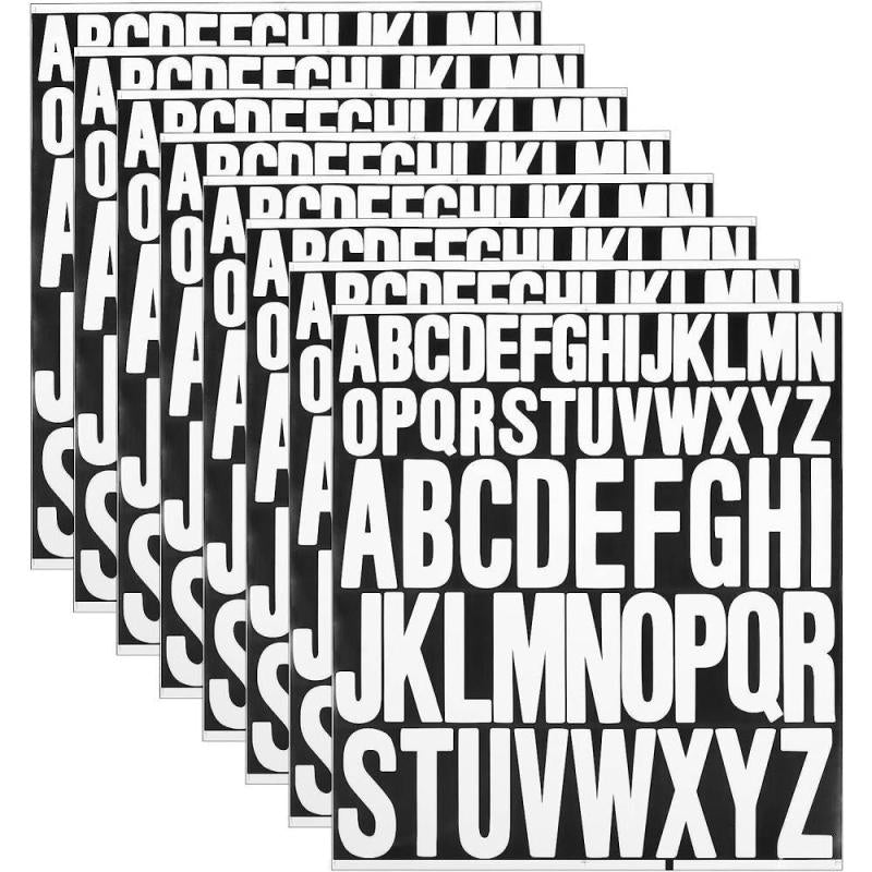 Large Adhesive Scrapbook Letters - Waterproof Vinyl Alphabet Stickers