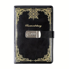 Lock Diary Canvas Notebook Son Notepad Student Retro Handbook